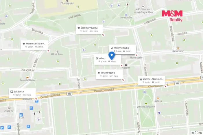 Prodej bytu 2+1, Praha - Strašnice, Vrátkovská, 51 m2