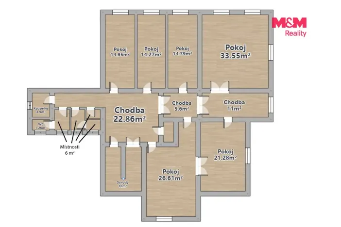 Prodej bytu 5+1, Starý Plzenec, Nádražní, 185 m2