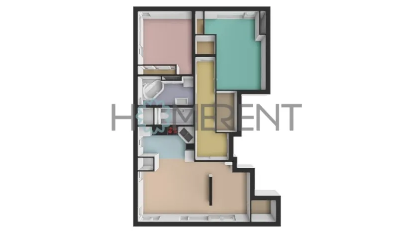 Pronájem bytu 3+kk, Praha - Košíře, Musílkova, 81 m2