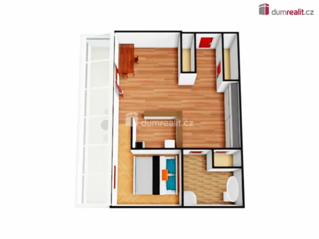 Pronájem bytu 2+kk, Praha - Vinohrady, Nad olšinami, 42 m2