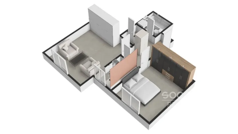 Pronájem bytu 2+kk, Praha - Braník, Branická, 43 m2