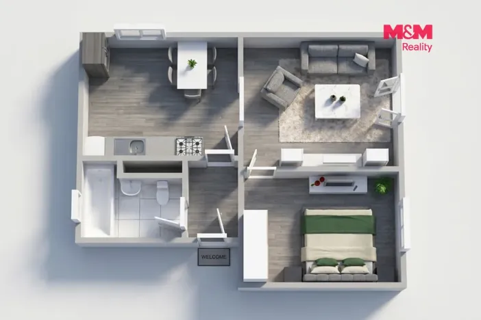 Prodej bytu 2+1, Horní Slavkov, Poštovní, 54 m2