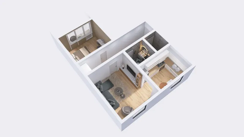 Pronájem bytu 2+1, Olomouc - Nová Ulice, Vojanova, 58 m2