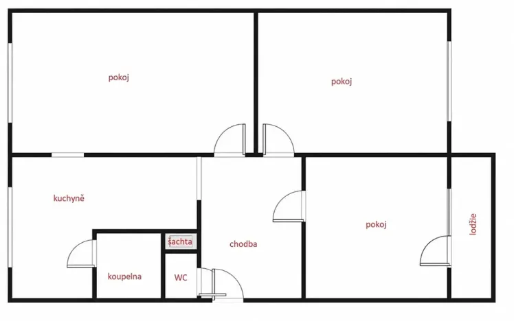Prodej bytu 3+1, Šumperk, J. z Poděbrad, 71 m2