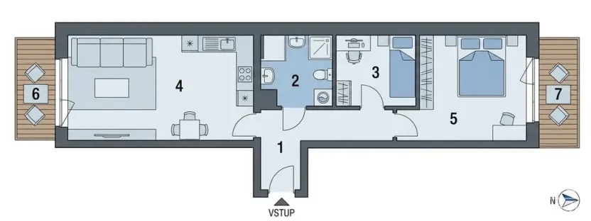 Pronájem bytu 2+kk, Olomouc, 88 m2