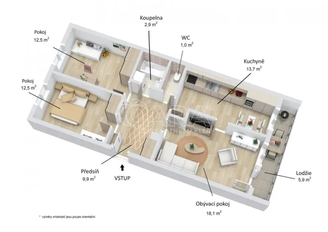 Prodej bytu 3+1, Rakovník - Rakovník II, Fojtíkova, 70 m2