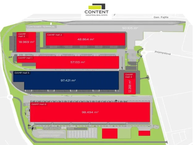 Pronájem výrobních prostor, Mošnov, 40000 m2