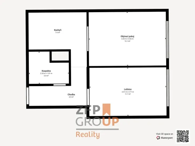 Pronájem bytu 2+kk, Praha - Stodůlky, Bašteckého, 46 m2