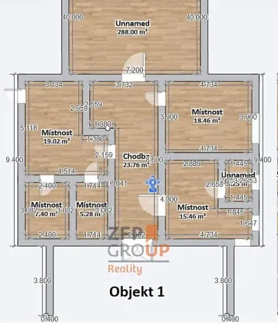 Prodej zemědělského objektu, Banín, 1575 m2