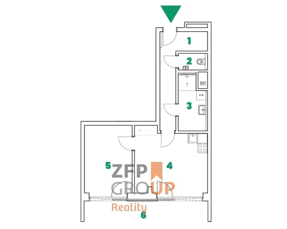 Prodej bytu 2+kk, Mladá Boleslav, 47 m2