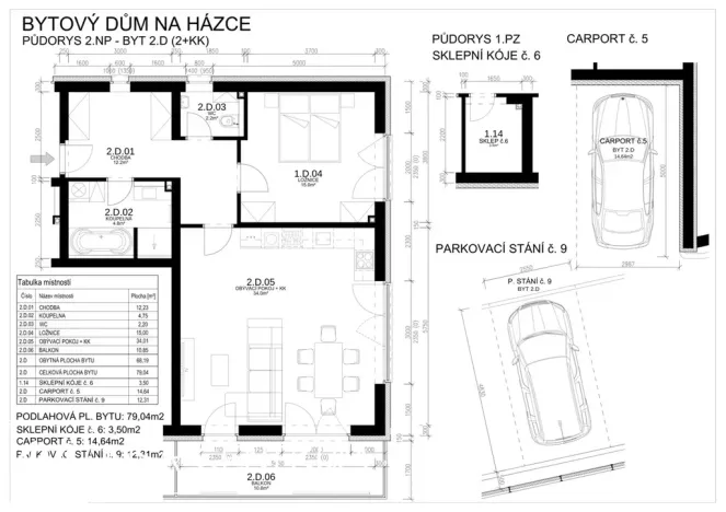 Pronájem bytu 2+kk, Turnov, Na Házce, 68 m2