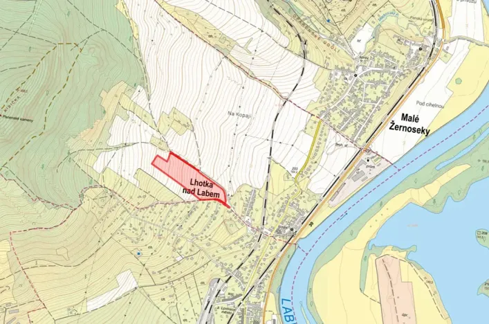 Prodej pole, Lhotka nad Labem, 47593 m2