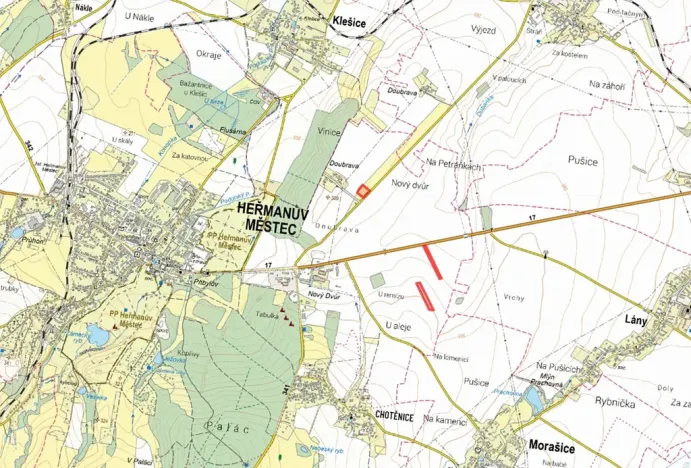 Prodej pole, Heřmanův Městec, 4433 m2