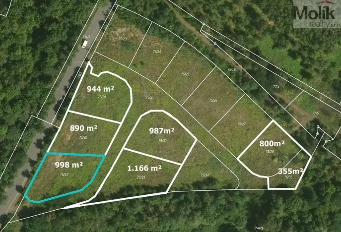 Prodej pozemku pro bydlení, Mariánské Radčice, Československé armády, 998 m2