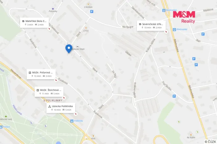 Pronájem bytu 2+1, Ústí nad Labem - Ústí nad Labem-centrum, Stará, 55 m2
