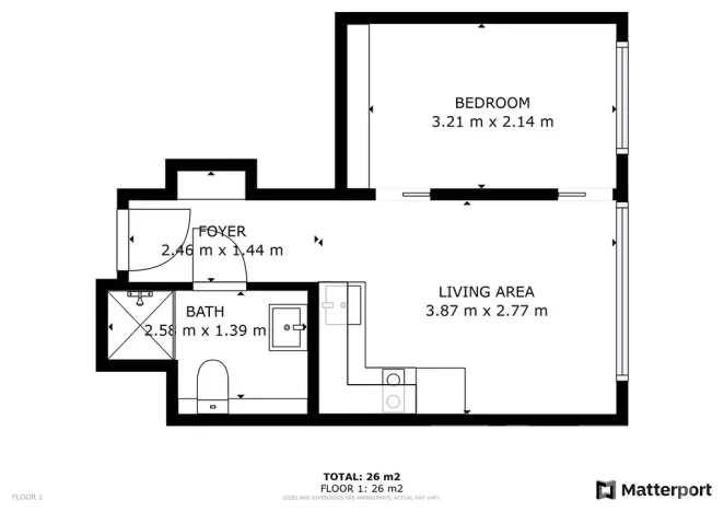 Pronájem bytu 2+kk, Praha - Smíchov, Plzeňská, 26 m2