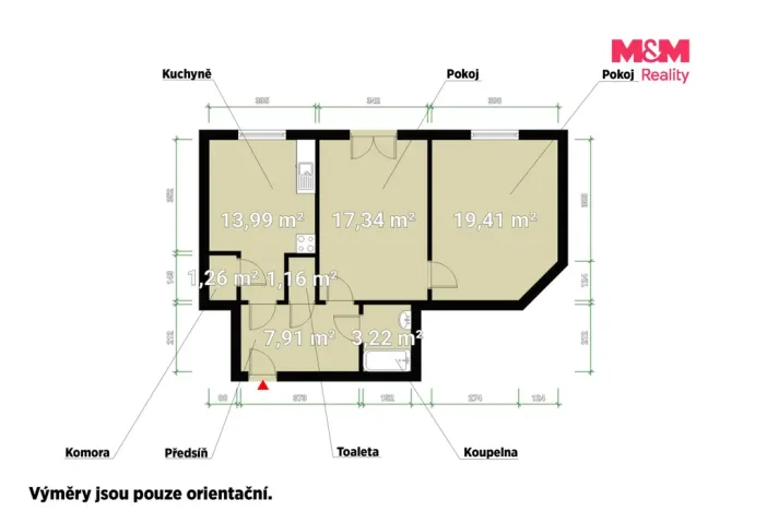Pronájem bytu 2+1, Plzeň - Jižní Předměstí, Goethova, 66 m2