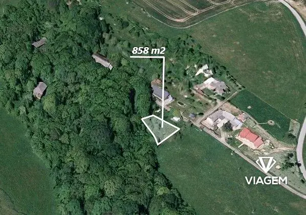 Prodej zahrady, Halenkovice, 858 m2