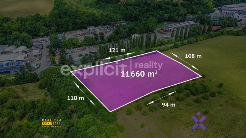 Prodej komerčního pozemku, Slušovice, 11660 m2