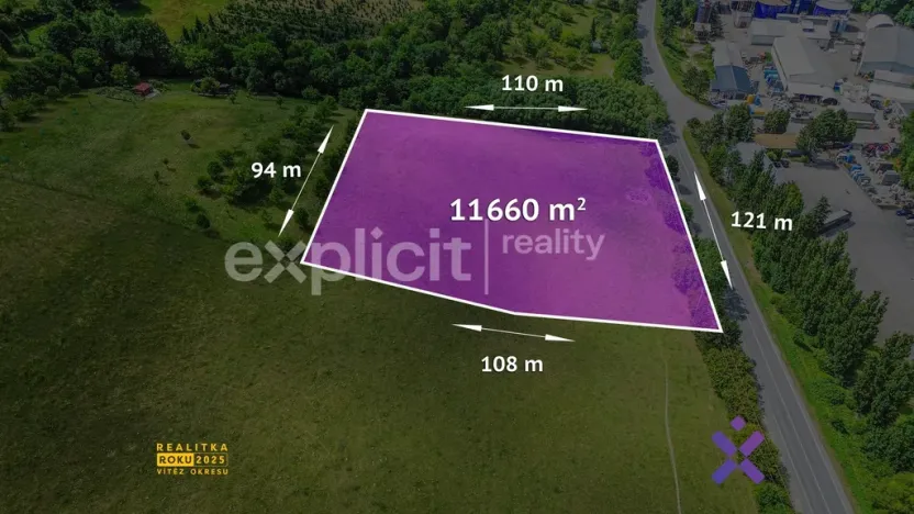 Prodej komerčního pozemku, Slušovice, 11660 m2