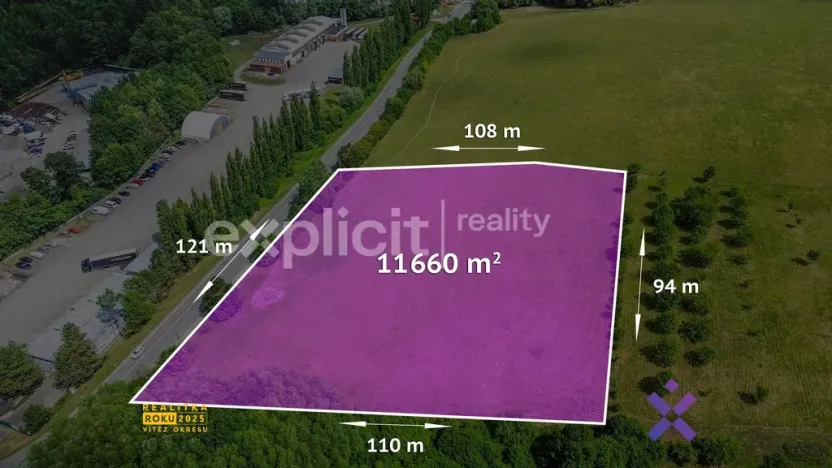 Prodej komerčního pozemku, Slušovice, 11660 m2