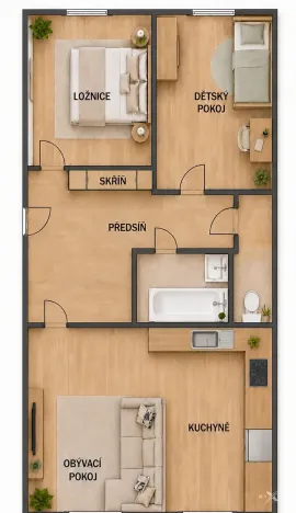Prodej bytu 3+kk, Kladno, Italská, 69 m2