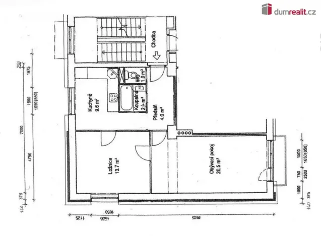 Prodej bytu 2+1, Praha - Žižkov, Buková, 54 m2
