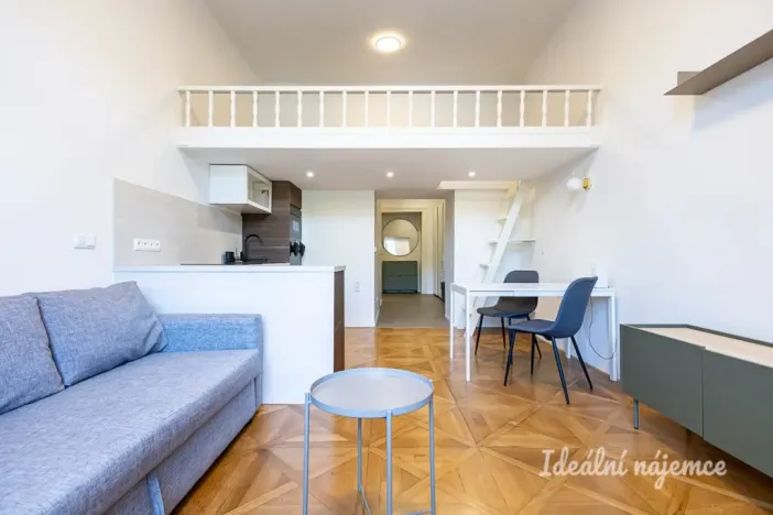 Pronájem bytu 1+kk, Praha - Karlín, Karlínské náměstí, 48 m2