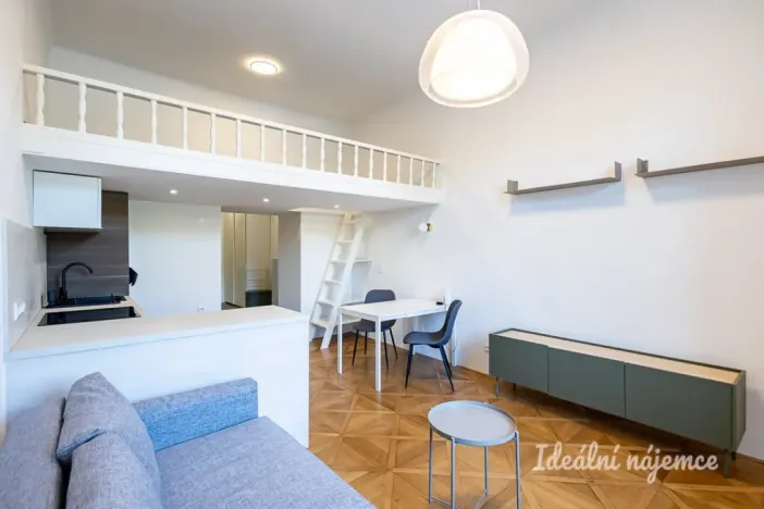 Pronájem bytu 1+kk, Praha - Karlín, Karlínské náměstí, 48 m2