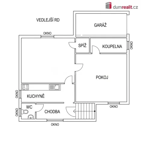 Prodej rodinného domu, Poříčí nad Sázavou, Čerčanská, 109 m2