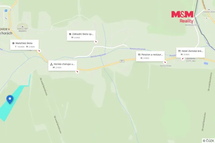 Prodej louky, Bartošovice v Orlických horách, 22170 m2
