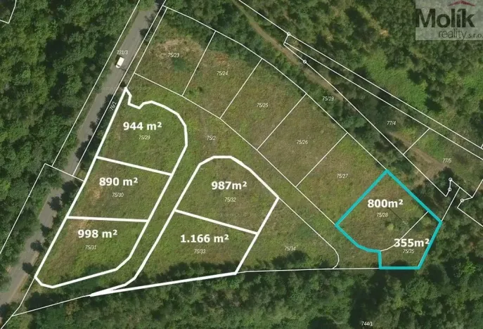 Prodej pozemku pro bydlení, Mariánské Radčice, Československé armády, 1155 m2