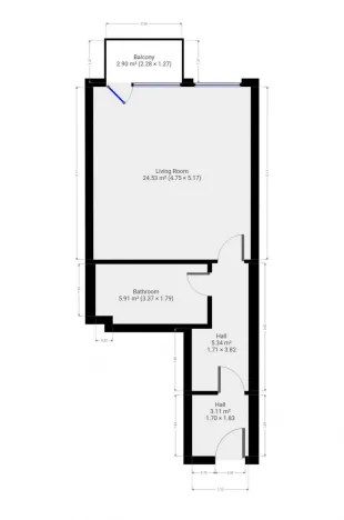 Pronájem bytu 1+kk, Praha - Miškovice, Vrátenská, 43 m2