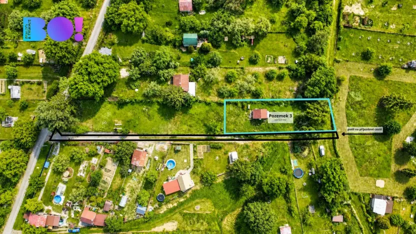 Prodej zahrady, Lipník nad Bečvou, Ořechy, 623 m2