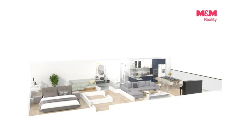 Pronájem bytu 3+kk, Praha - Prosek, Jablonecká, 66 m2