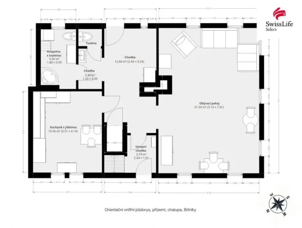 Prodej chalupy, Staré Křečany - Brtníky, 180 m2