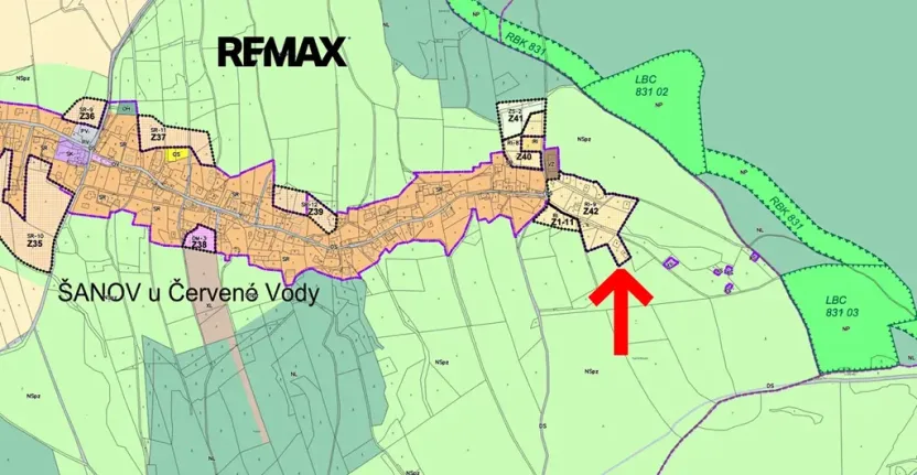 Prodej pozemku pro bydlení, Červená Voda, 1745 m2