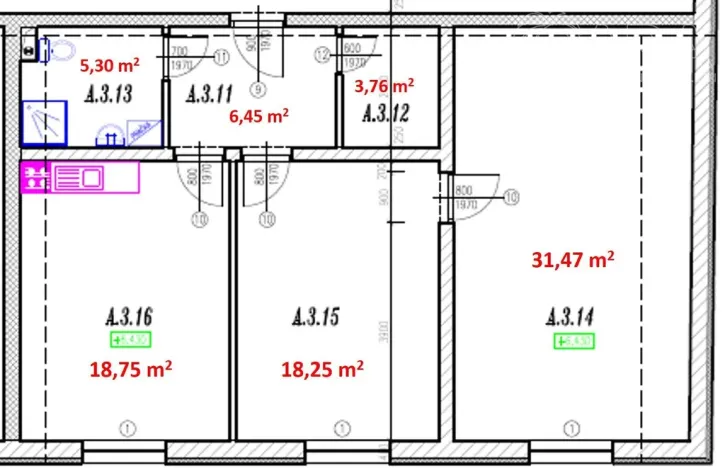 Pronájem bytu 3+kk, Ivanovice na Hané, Tyršova, 88 m2