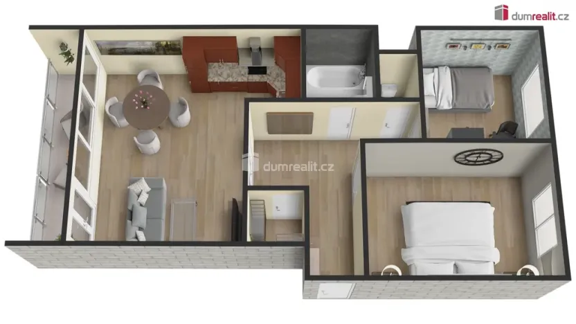 Prodej bytu 2+1, Praha - Čimice, Na hranicích, 71 m2