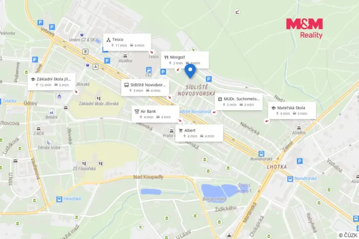Prodej bytu 2+kk, Praha - Braník, Nad lesním divadlem, 44 m2