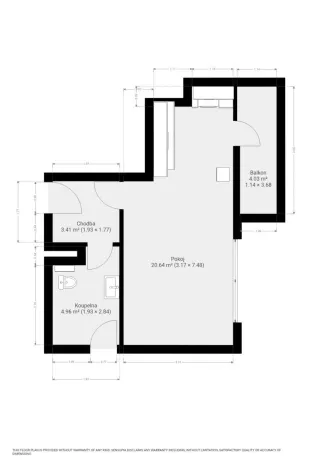Pronájem bytu 1+kk, Brno, Křepelčí, 33 m2