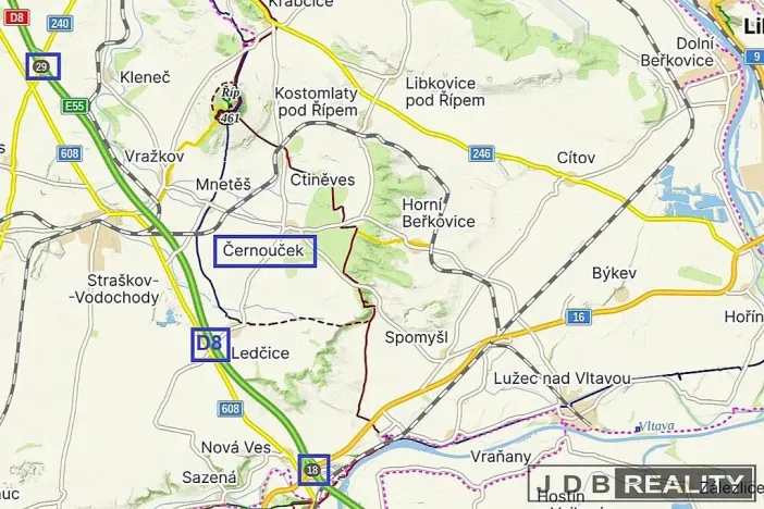 Prodej pozemku, Černouček, 632 m2