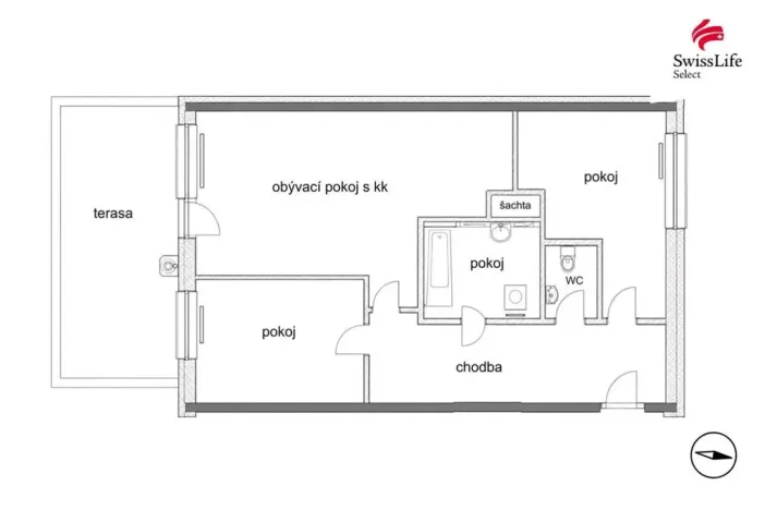 Prodej bytu 3+kk, Praha - Kyje, Federova, 85 m2
