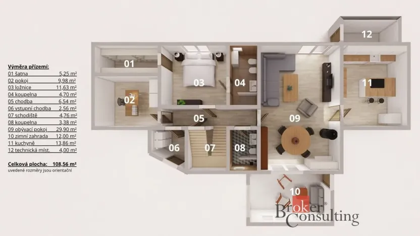 Prodej rodinného domu, Chýně, Vladislavova, 290 m2