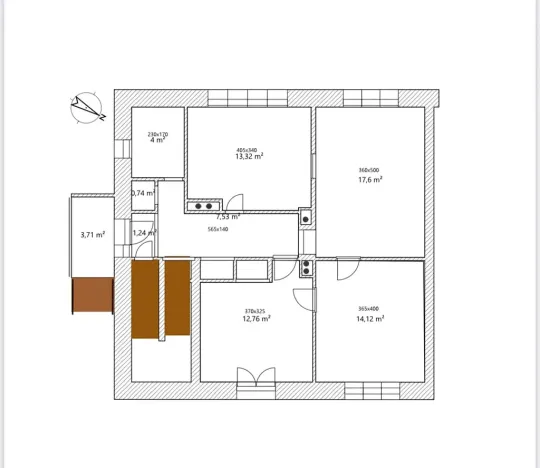 Prodej rodinného domu, Sezimovo Ústí, Komenského, 75 m2