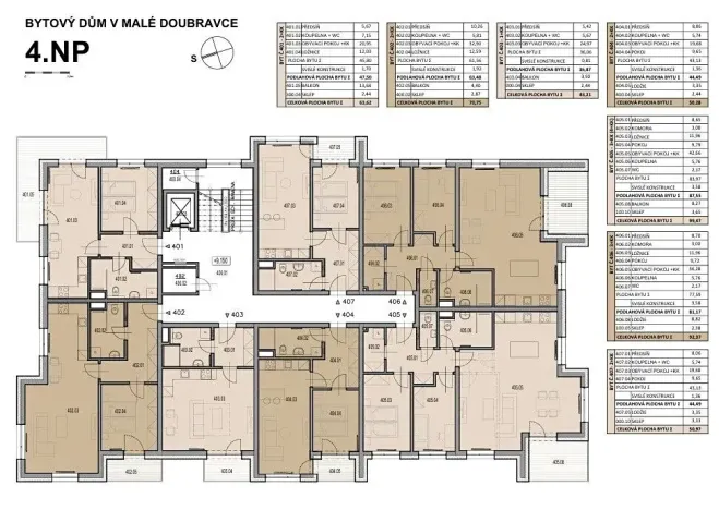 Prodej bytu 2+kk, Plzeň, V Malé Doubravce, 63 m2