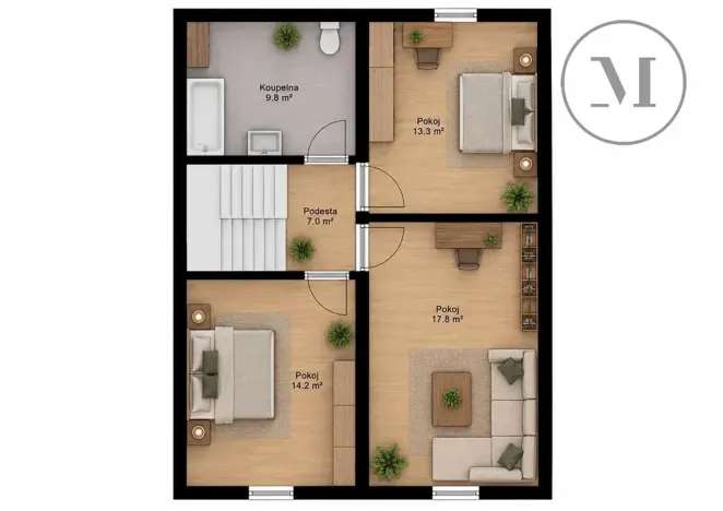 Prodej bytu 6+kk a větší, Třeboň, 162 m2