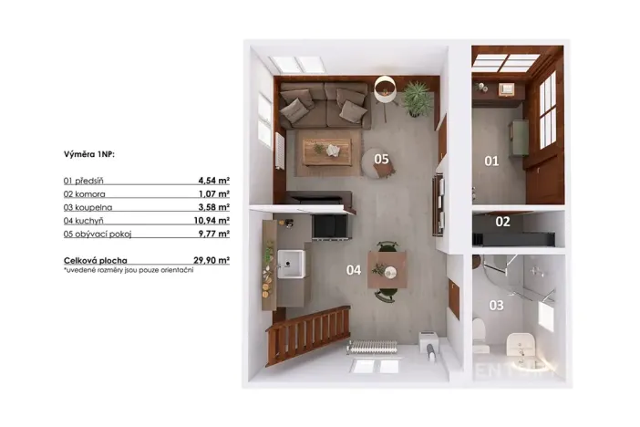 Prodej chaty, Poříčí nad Sázavou, Potočiny, 41 m2