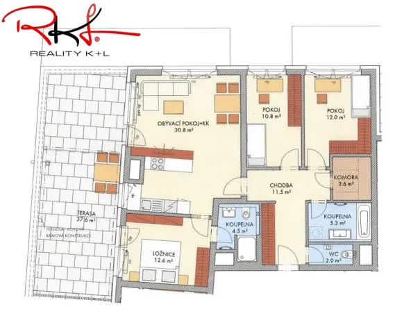 Prodej bytu 4+kk, Praha, Thomasova, 100 m2