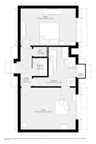 Pronájem bytu 2+1, Brno, Úvoz, 56 m2